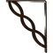 Ekena Millwork Loera Wrought Iron Bracket, (Triple center brace), Antiqued Bronze 2"W x 7 1/2"D x 10"H BKTM02X07X10TLOABZ - alternate 7